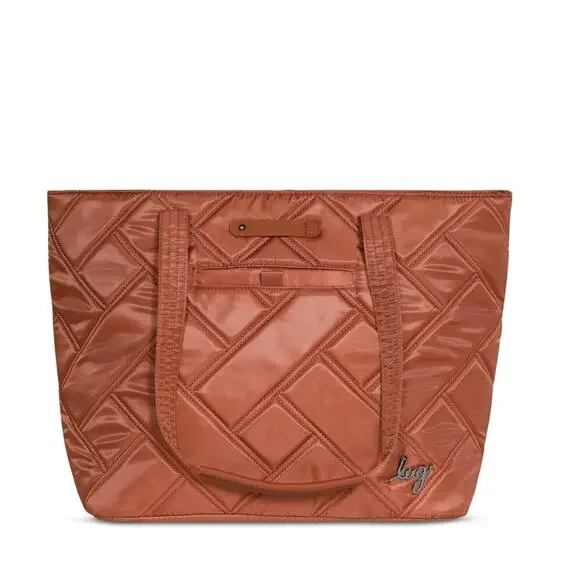 Lug women’s Skyliner Tote Bag Copper Brown - Picture 1 of 12